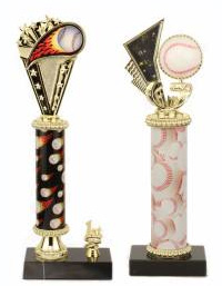 Single Column Trophy - Baseball Figure