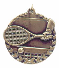 Millennium Series - Tennis Medal 1.75"